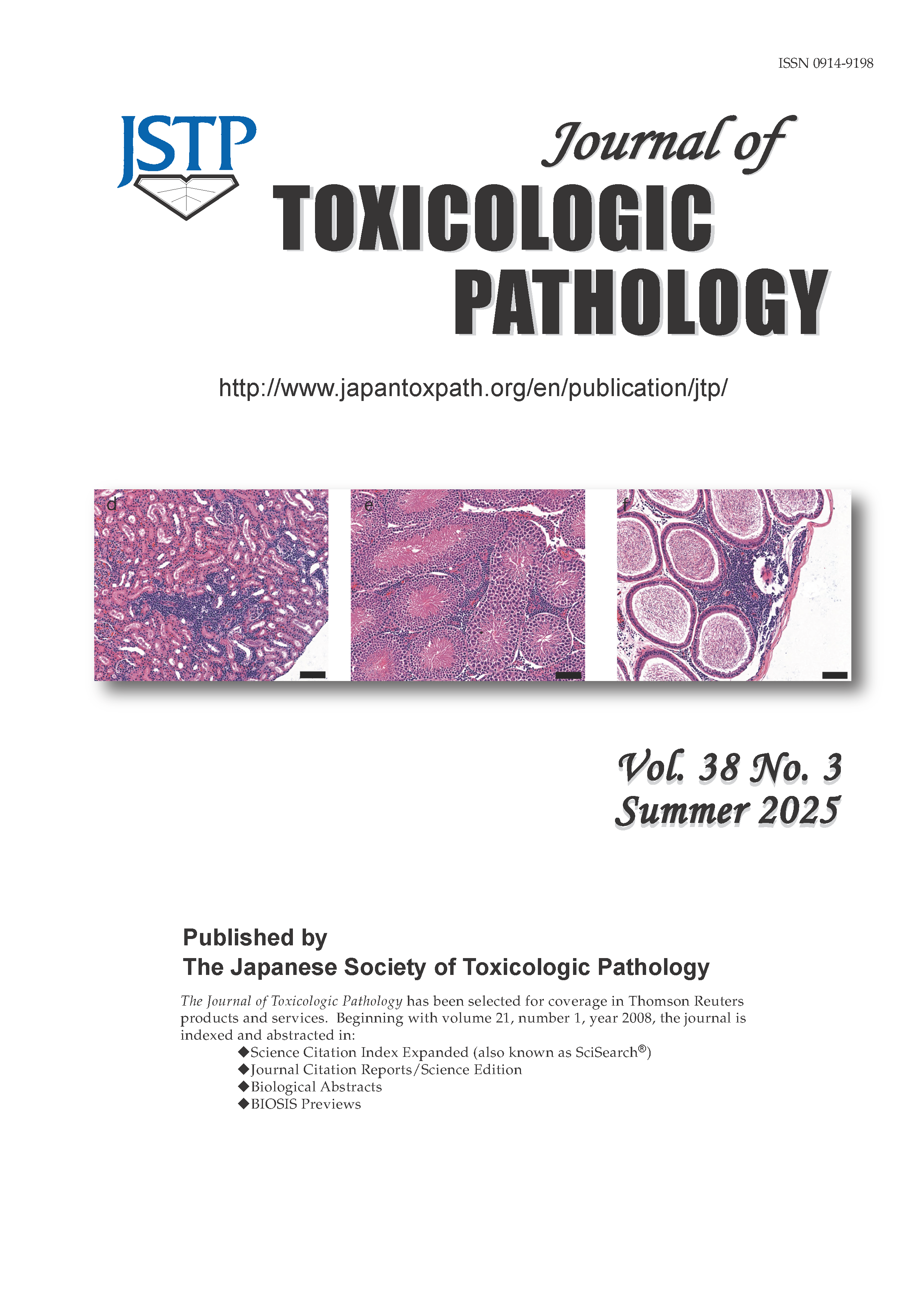 Journal of Toxicologic Pathology Vol.38 No.3